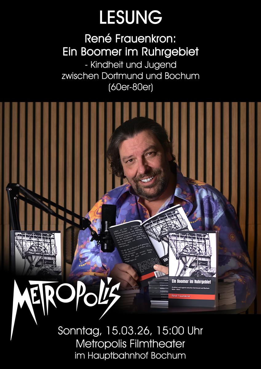 Lesung im METROPOLIS: René Frauenkron - Ein Boomer im Ruhrgebiet